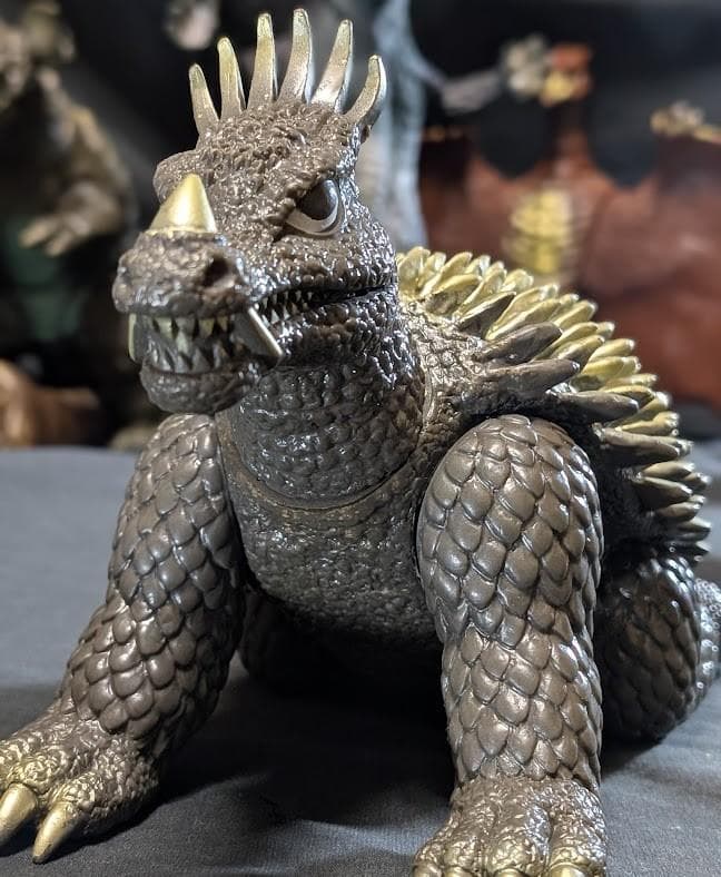 昭和ゴジラ・バラゴン・アンギラス・ラドン・モスラ幼虫（バンダイ）ソフビ５体セット