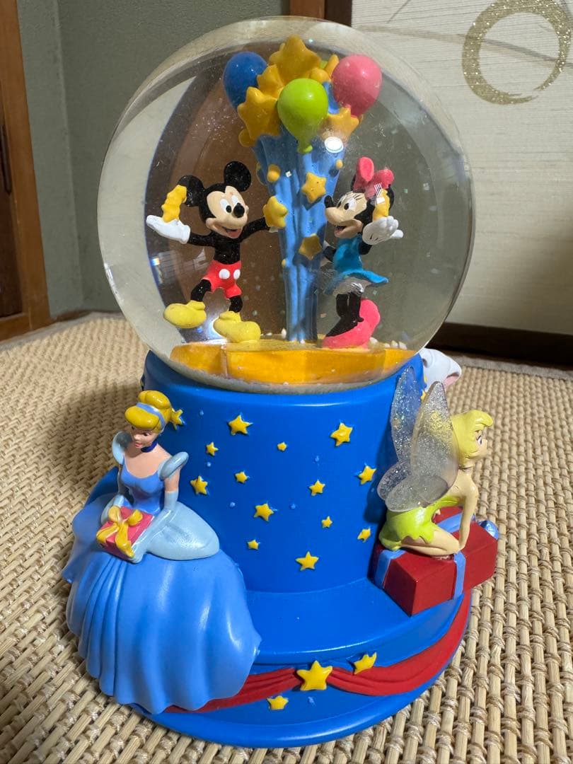 ディズニー　スノードーム　100周年　オルゴール　星に願いを　アメリカ限定　レア
