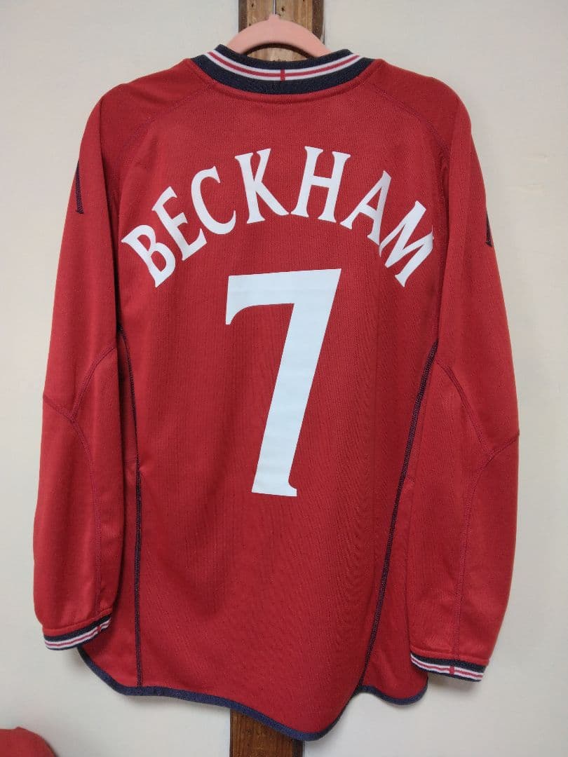 ウェア England Away 2004 #7 Beckham Longsleeve