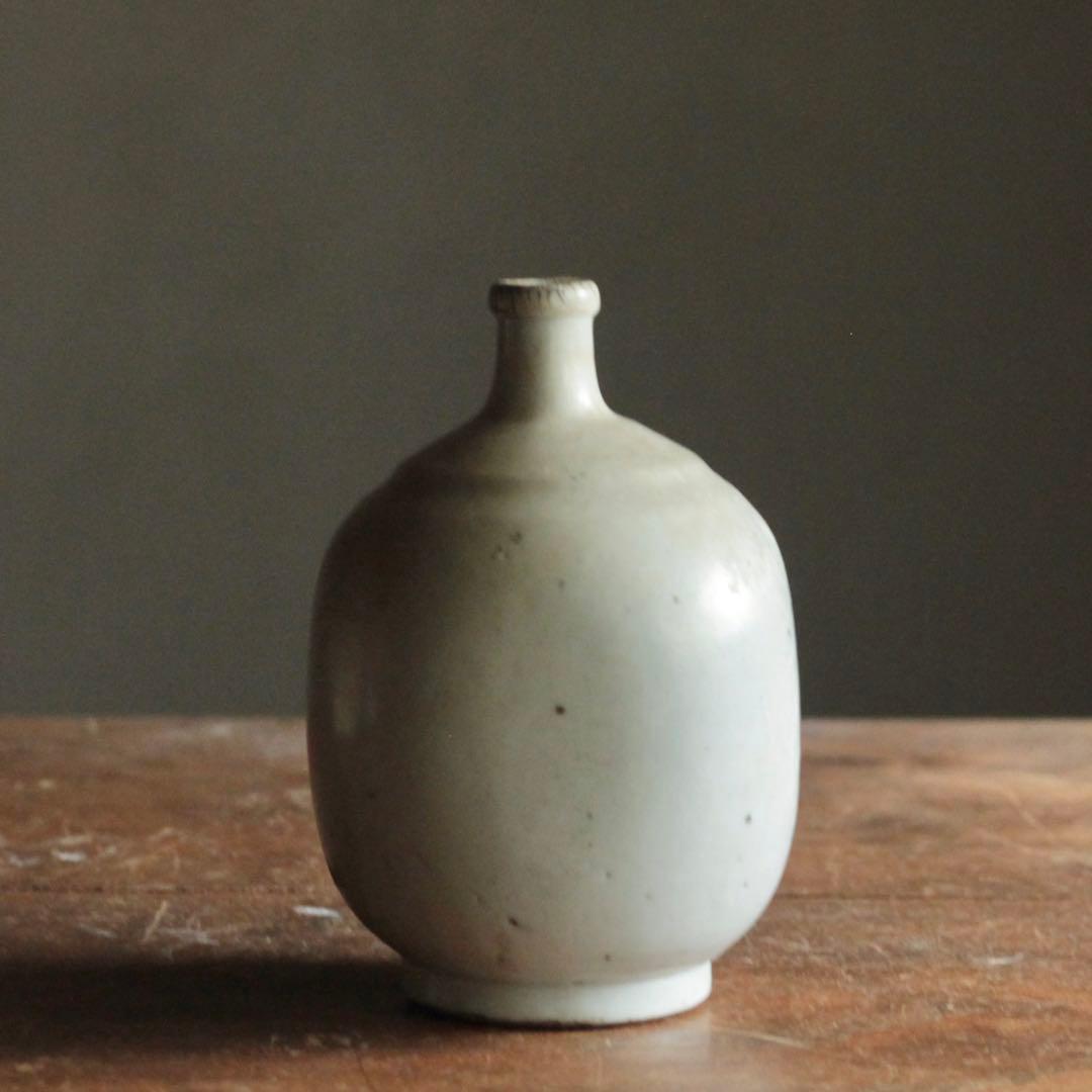 白磁 撫で四方形 徳利 酒器 古美術 古道具 アンティーク