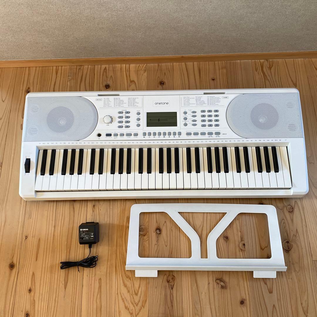 ピアノ　練習　ワントーン　onetone 61鍵盤電子キーボード　お子様