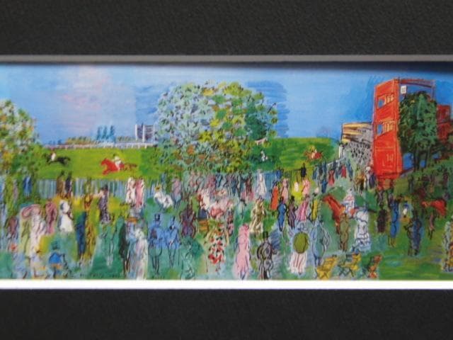 ラウル・デュフィ「アスコット競馬場・王室敷地」、希少画集画、状態良好