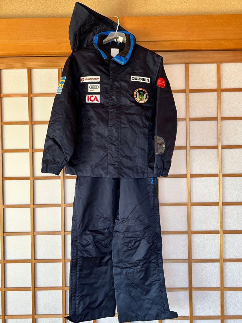 GOLDWIN／スウェーデンチームモデル スキーウェア 160　サスペンダー付