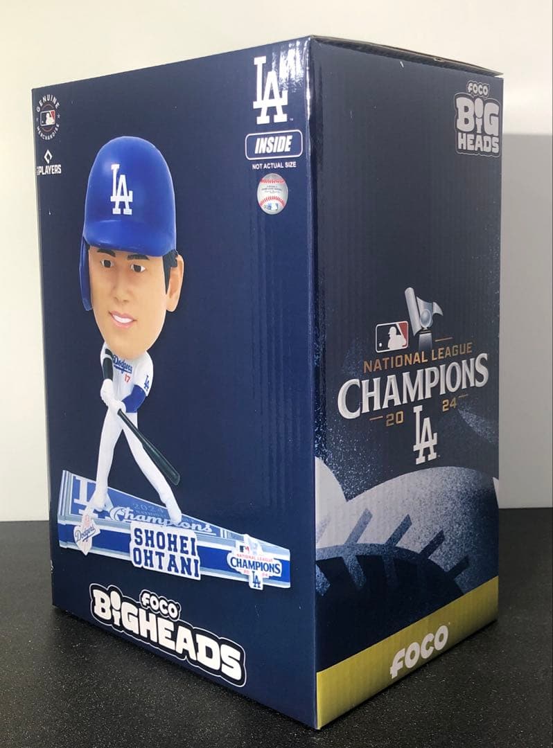 【大谷翔平】ナショナルリーグチャンピオンペナントベースボブルヘッド 324個限定
