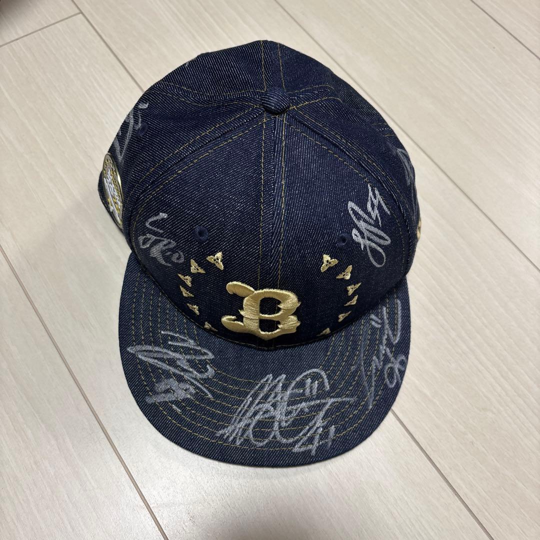 オリックス・バファローズ2026宮崎キャンプ限定キャップ　寄せ書き直筆サイン入り