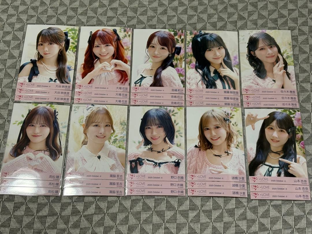 N*O様 ＝LOVE イコラブ 生写真 ラブソングに襲われるMV衣装 フルコンプ