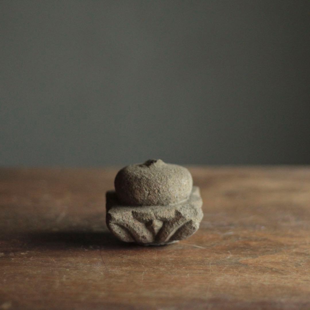 古い 石製 擬宝珠 欠けあり 古美術 仏教美術 古道具 アンティーク