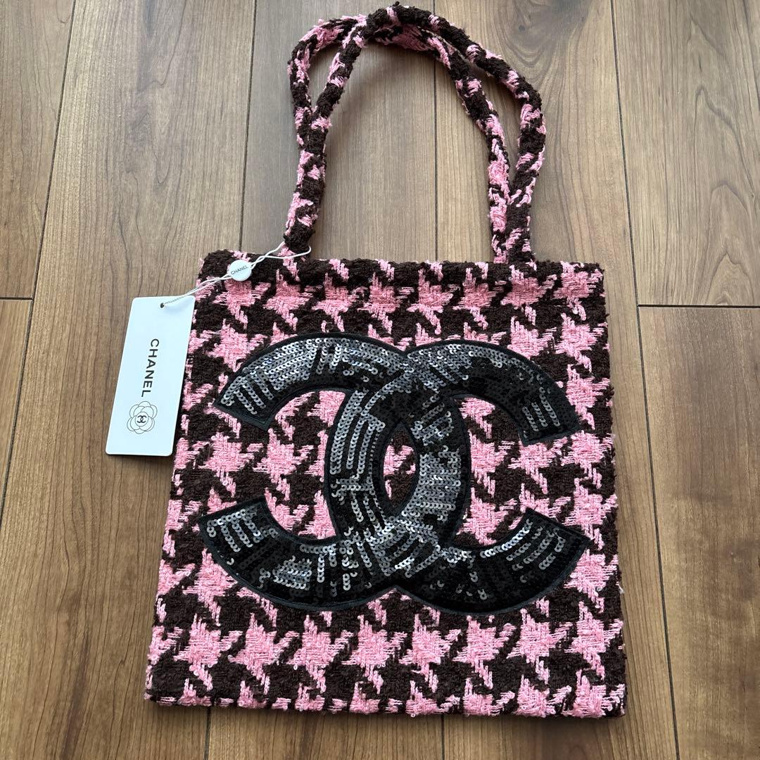 CHANEL ツイードトートバッグ