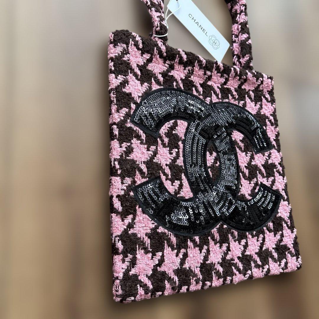 CHANEL ツイードトートバッグ