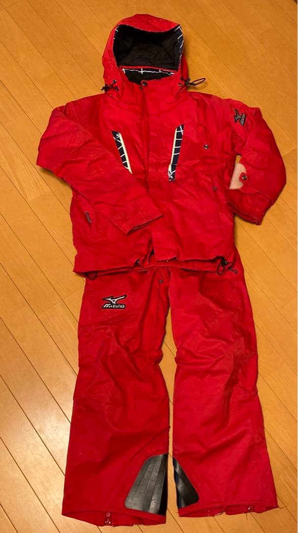値下げ！Mizuno スキーウェアセット レッド　2XS