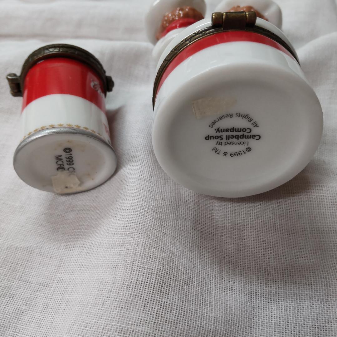 Campbellkids　キャンベルキッズ　陶器小物入れ 　2点　ヒンジボックス