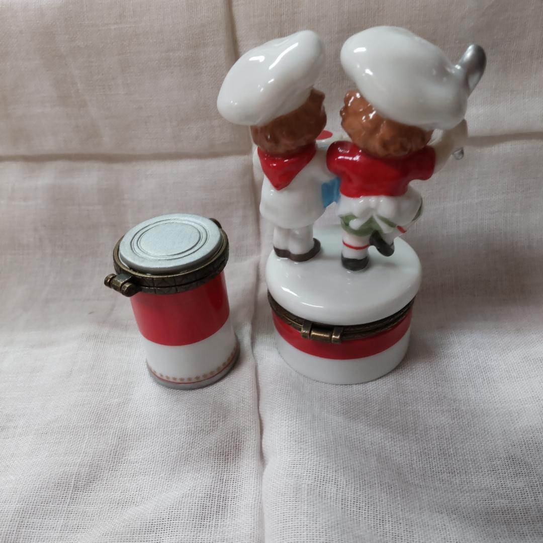 Campbellkids　キャンベルキッズ　陶器小物入れ 　2点　ヒンジボックス