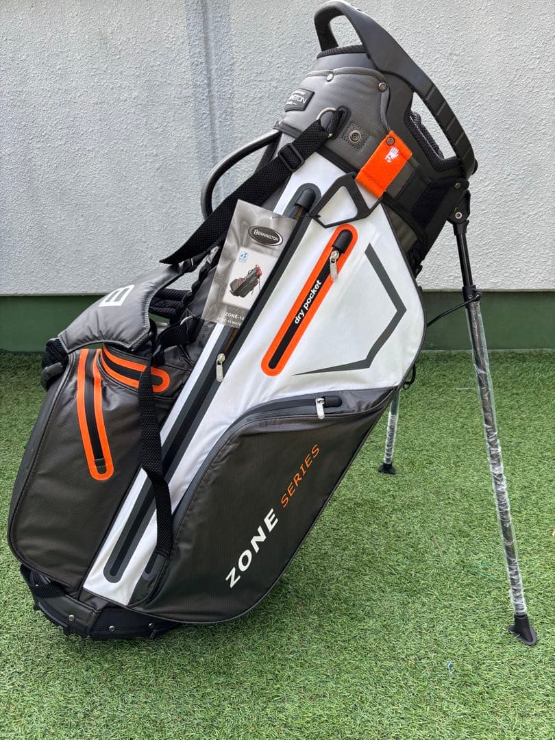 ベニントン　スタンドキャディバッグ　新品　ゴルフバッグ　キャディバッグ　グレー
