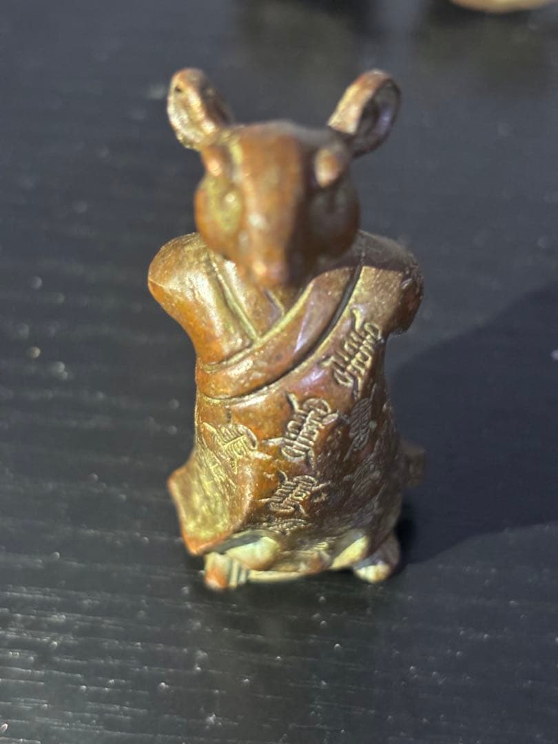 銅製品　十二支 金属製彫刻 12体セット