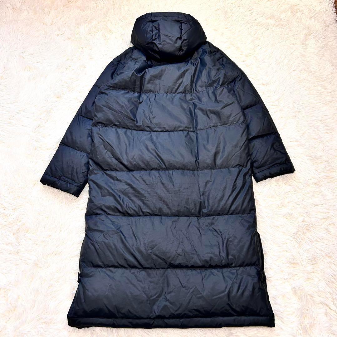 【美品】PUMA　プーマ　ダウン　2way ベンチコート　ロング　黒　サイズ感L