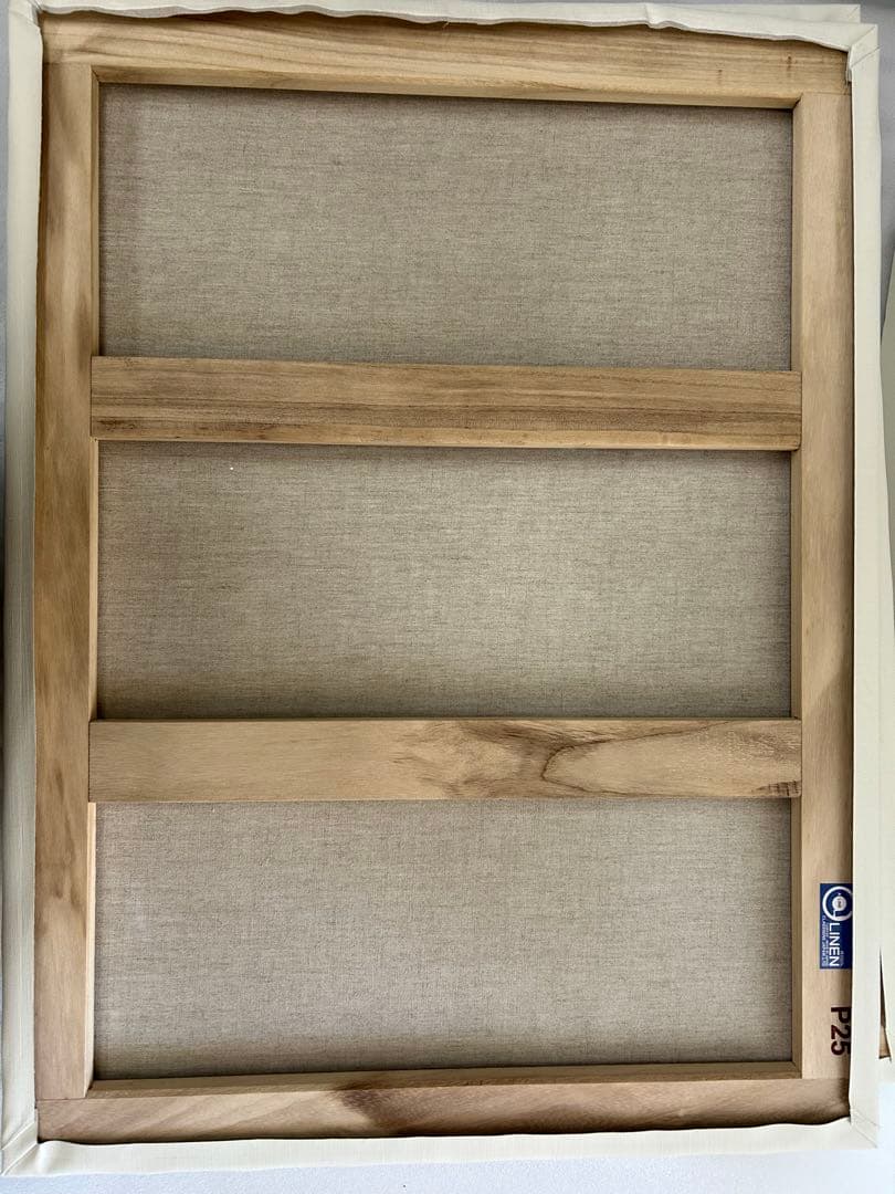 【未使用】P25 キャンバス　クレサン　8枚セット　リネン