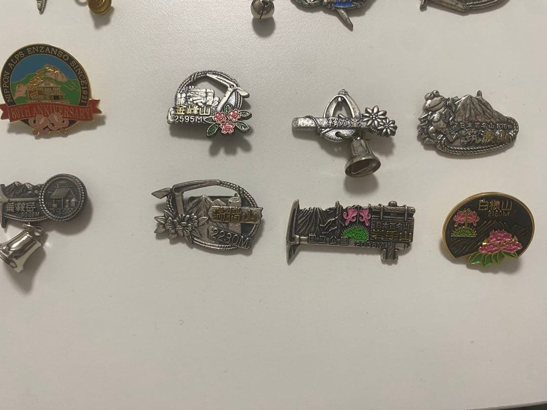 100名山バッジ　セット