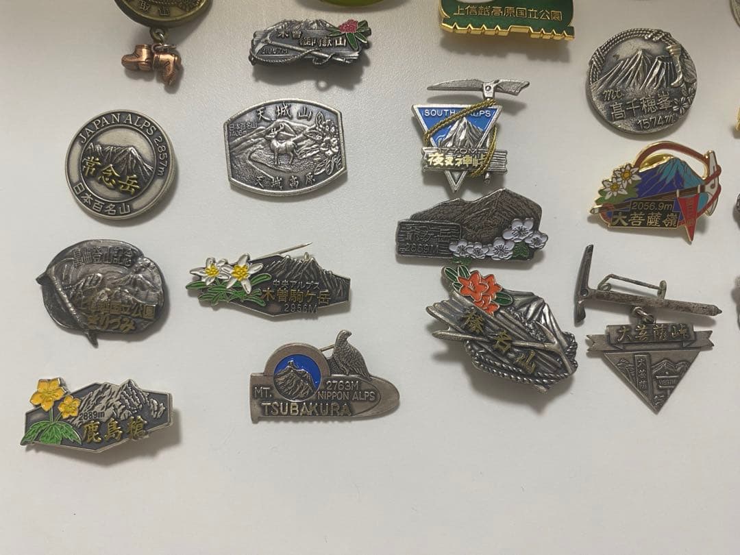 100名山バッジ　セット
