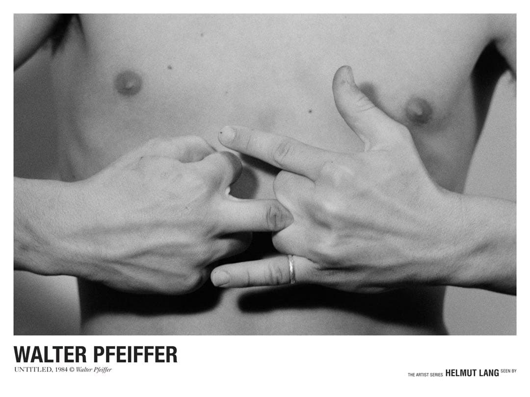 超レア Helmut Lang Walter Pfeiffer ポスター