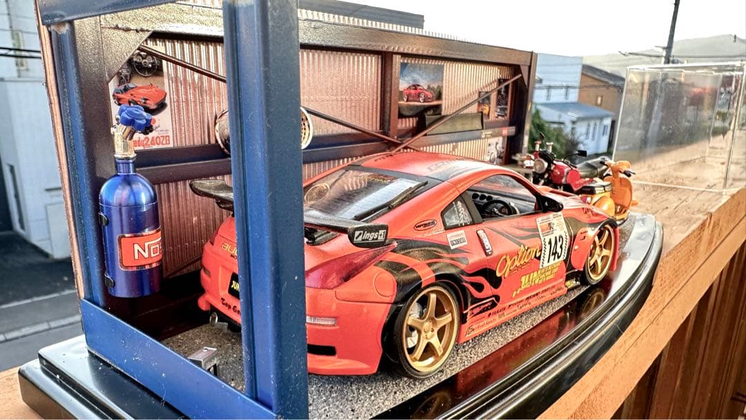 ■クオリティ良いガレージ風のジオラマです■