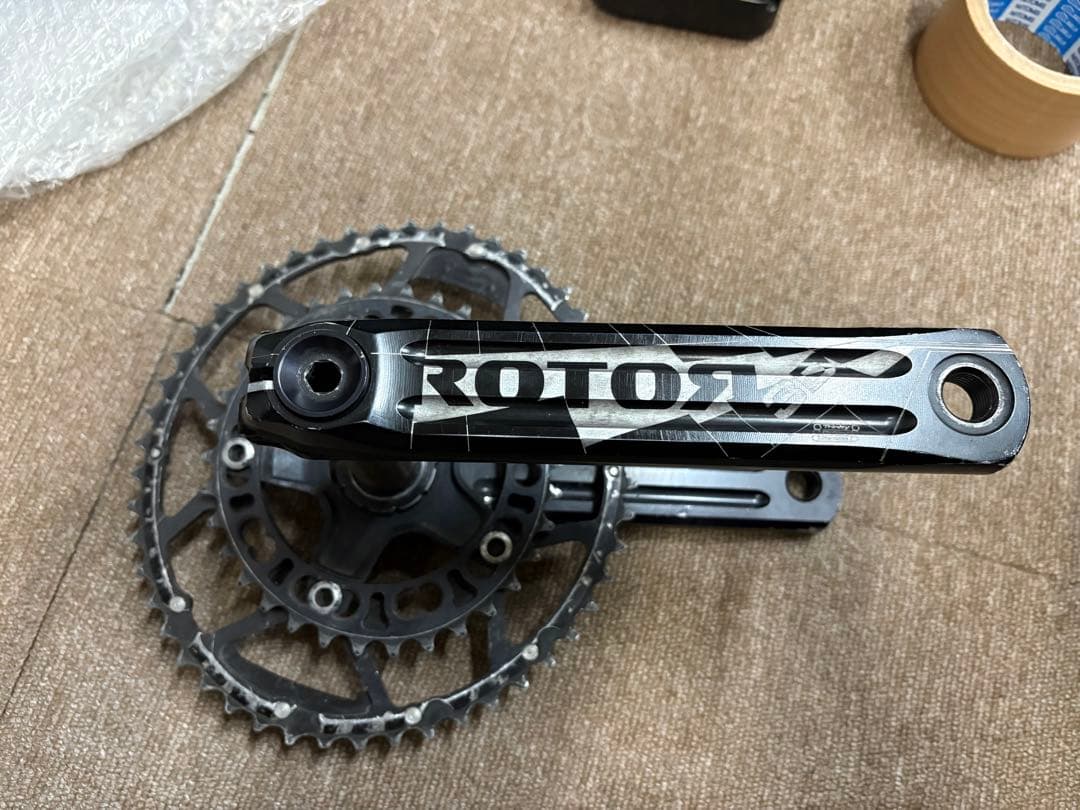 ROTOR ブラック クランクセット　楕円