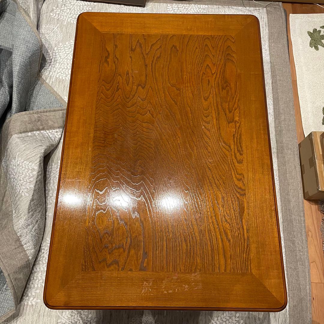 日美（ニチビ）天然木単板 テーブル 座卓 ローテーブル