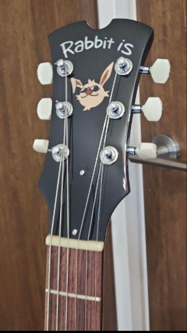 Rabbit is USA-2 Korina 青　P-90+Humbucker