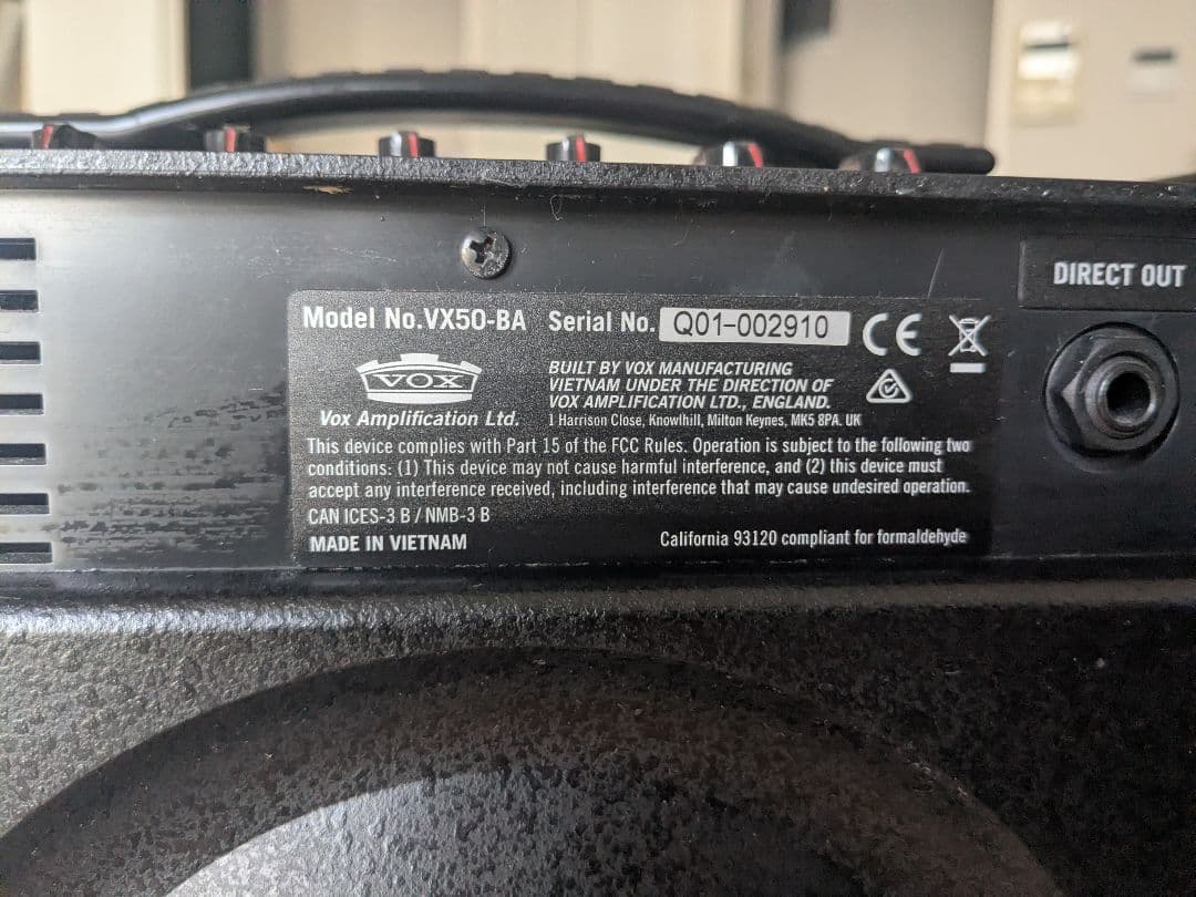 VOX VX50-BA 小型ベースコンボアンプ