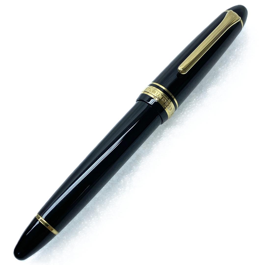 美品 SAILOR 1911 FOUNDED 21K H-M 万年筆 ブラック