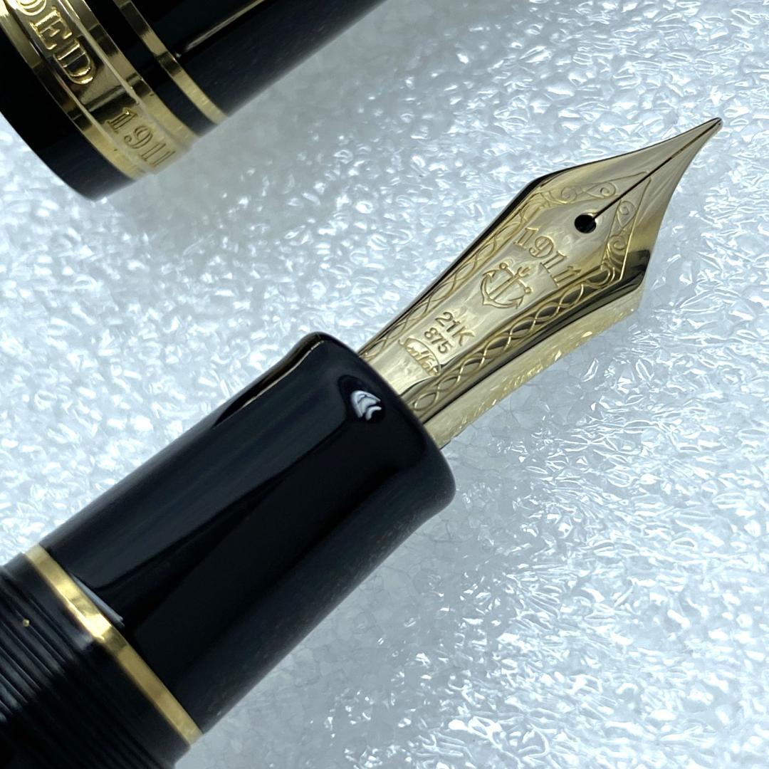 美品 SAILOR 1911 FOUNDED 21K H-M 万年筆 ブラック