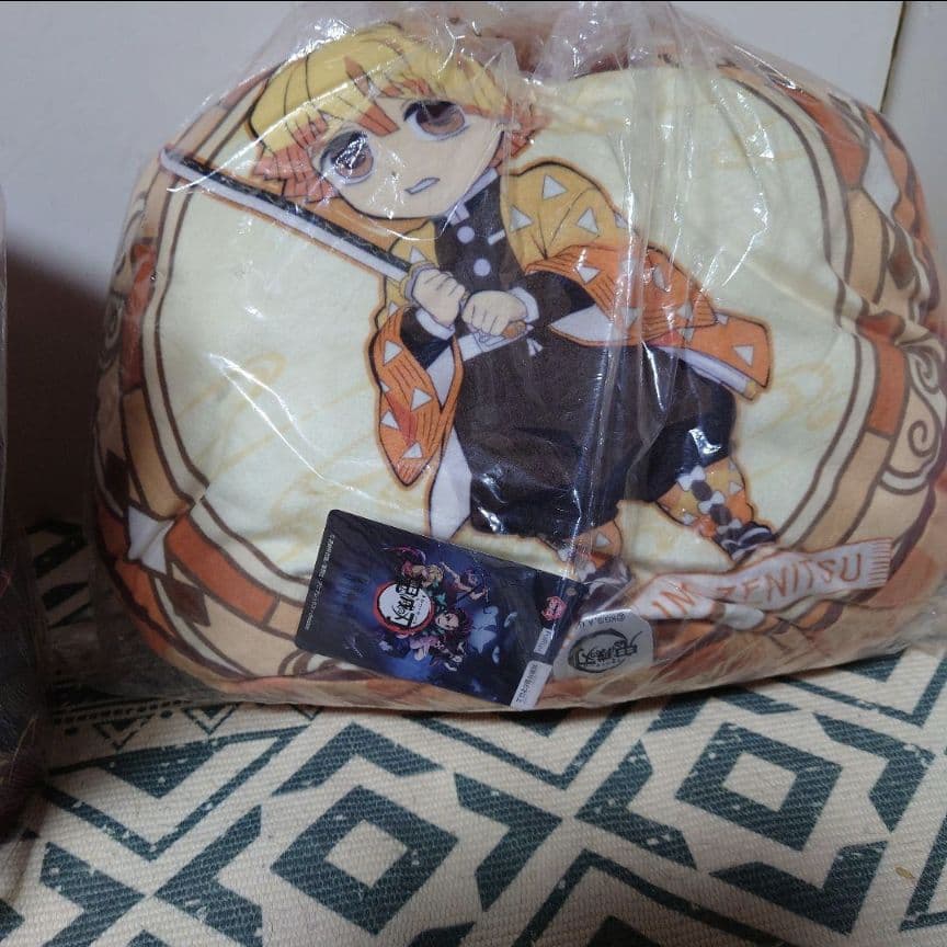 鬼滅の刃 一番くじ ラストワン賞 竈門炭治郎 禰豆子 クッション 座布団 5点