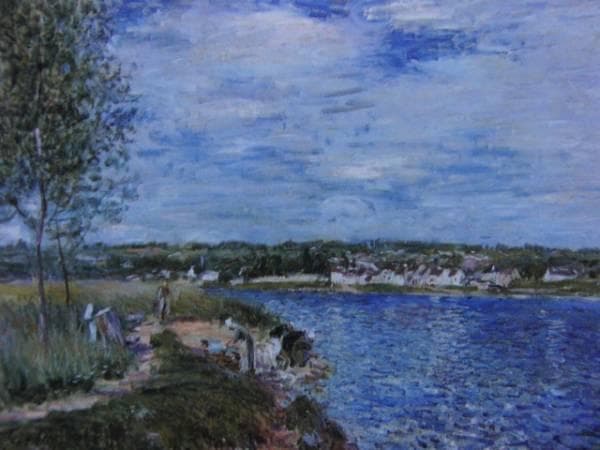 Alfred Sisley、シャンパーニュ近く、希少画集画、新品高級額