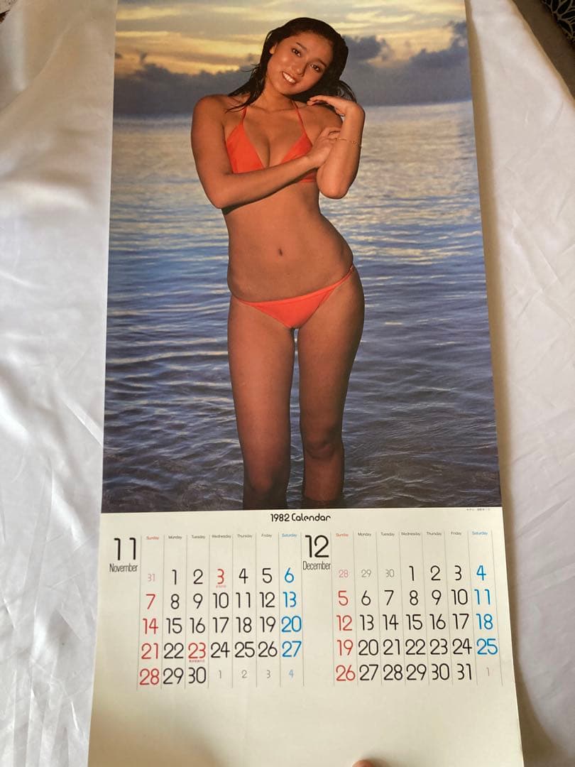 1982年 浅野ゆう子　ビキニカレンダーLovely未使用 マニアコレクション品