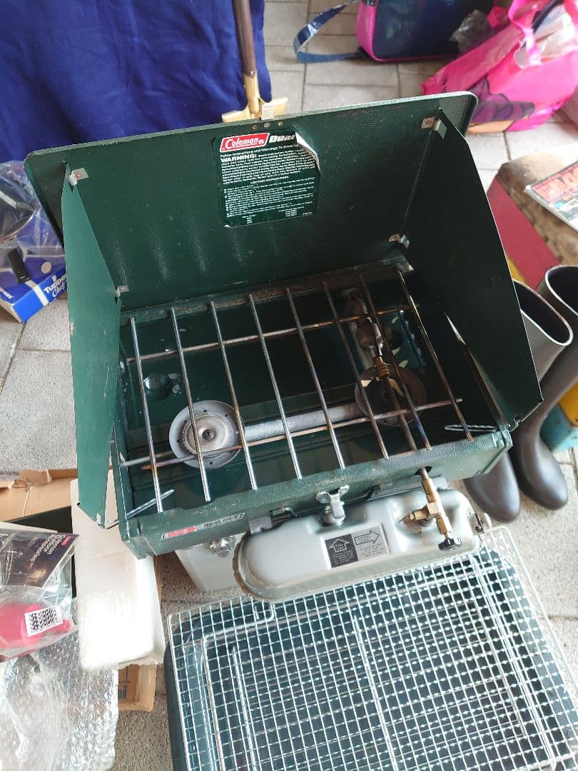 更に値下げ コールマン デュアルフューエル キャンプストーブ 424 USED