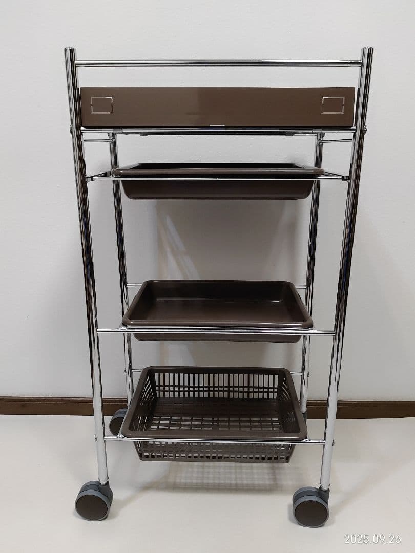 キャスター付き ワゴン台　　 美容師　理容師 コンパクトセット台