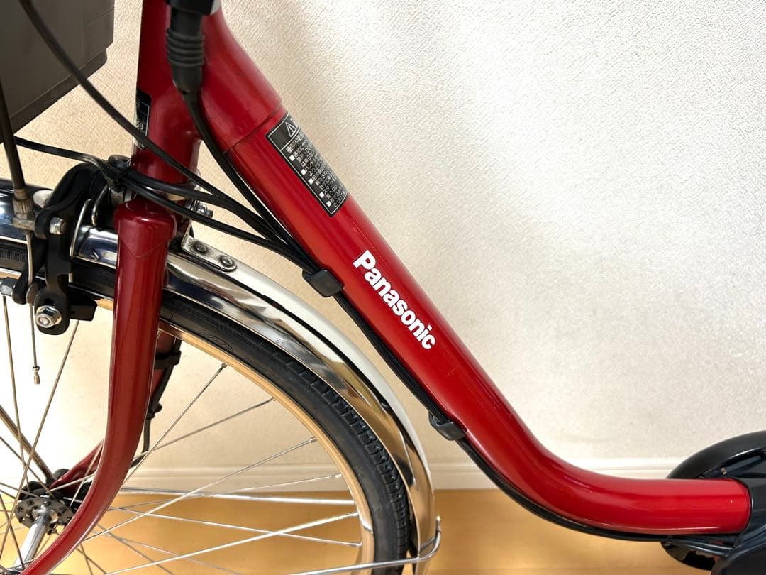 電動自転車　横浜　美品　パナソニック　ビビDX 大容量16Ah 前後タイヤ新品