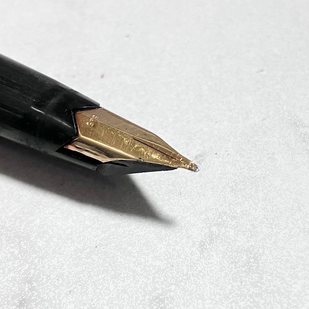 モンブラン 万年筆 224 ペン先 585 14K ブラック ホワイトスター