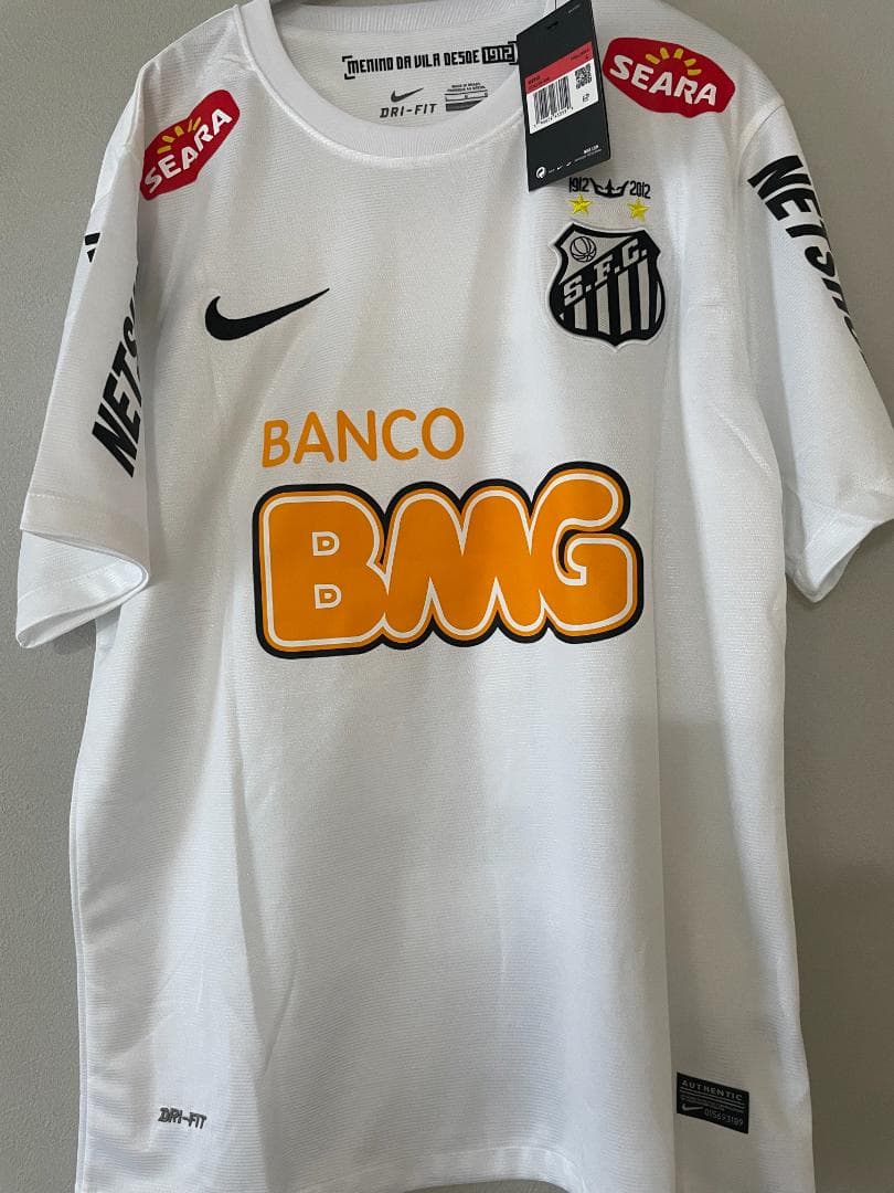 サントス ネイマールユニ（白・新品未使用・タグ、袋付き）