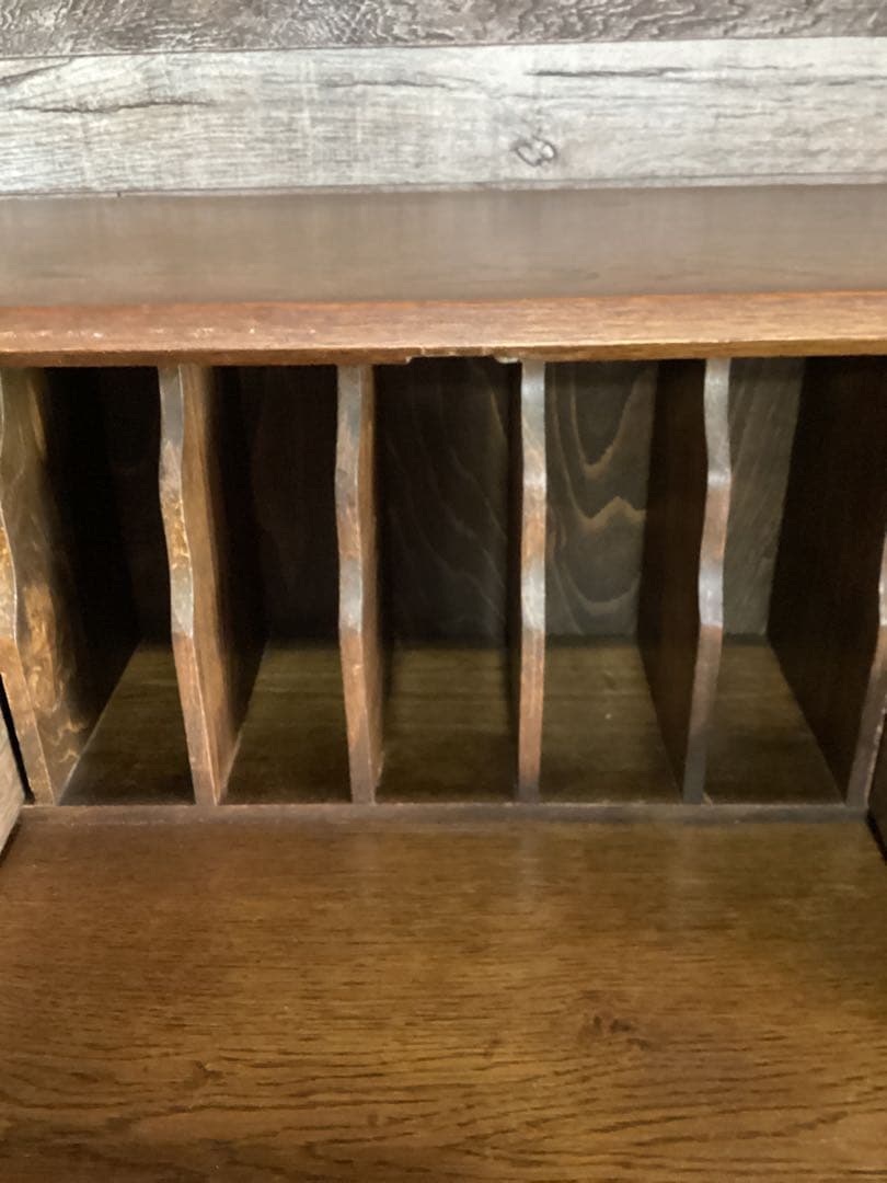 イギリスアンティーク　ライティングビューロー　デスク　キャビネット