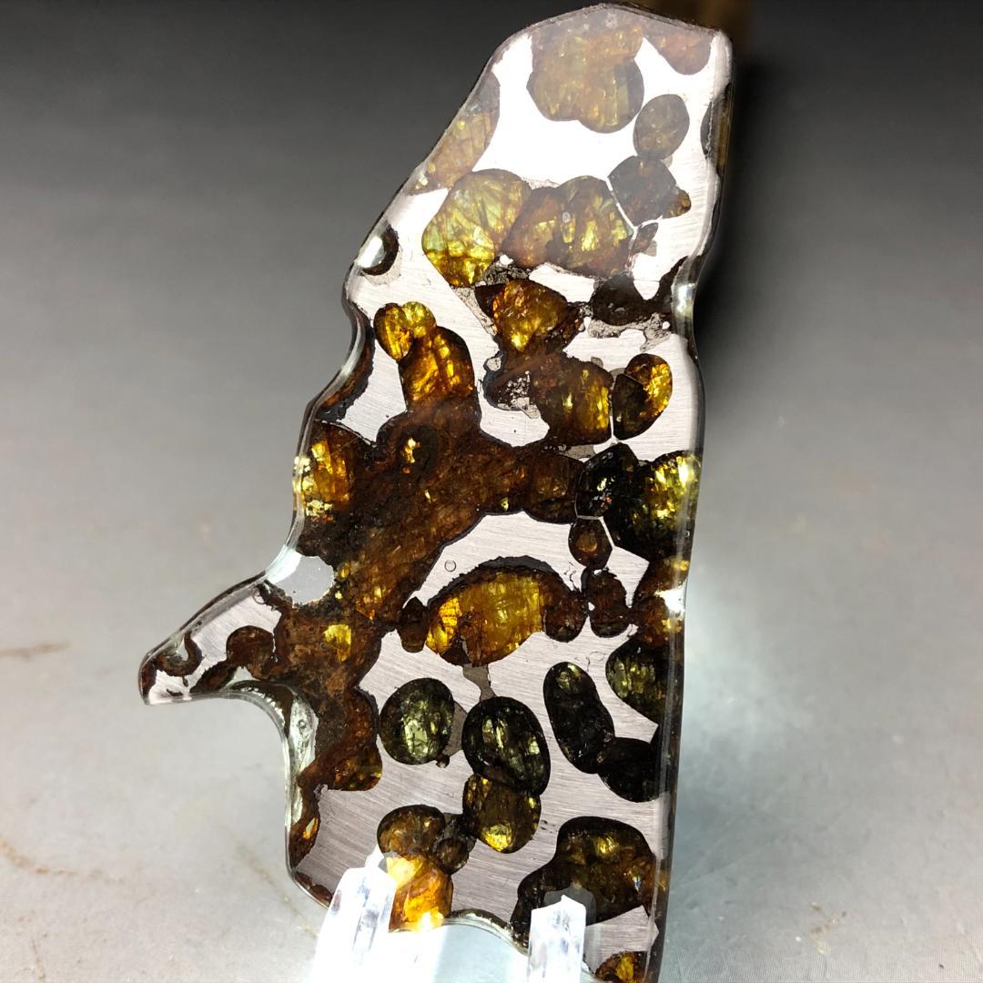 パラサイト隕石 隕石　石鉄隕石　セリコ隕石 美品　重さ約14ｇ　ケース付き