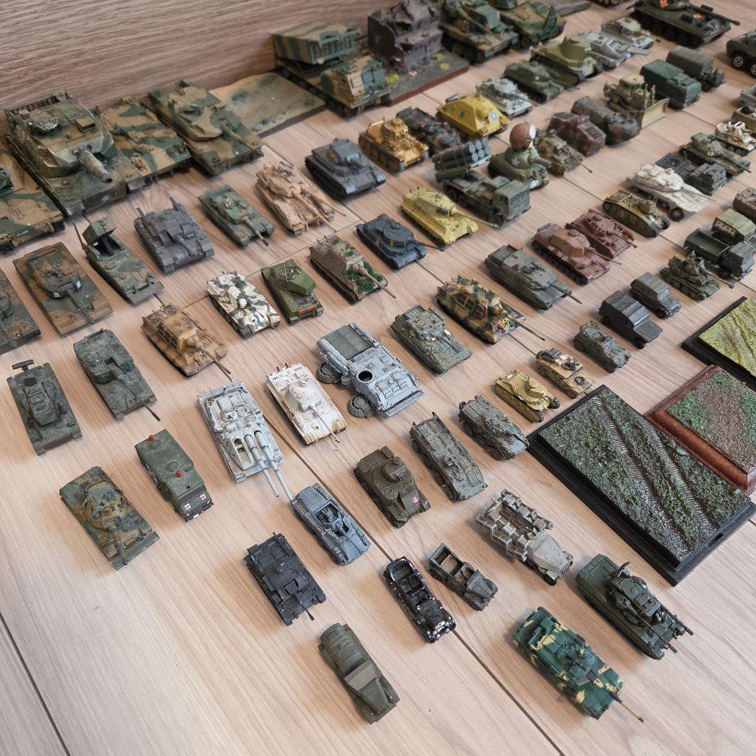 ジャンク【80点超・非売品BOX付】戦車・自衛隊車両 精密完成品まとめ WTM等