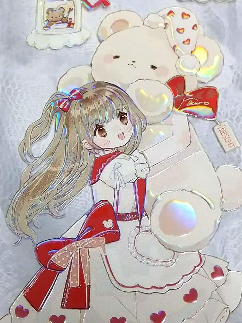 のこり２✩SALE✩J208＃抱抱玩偶(虹光)切り売り海外人物マステ女の子