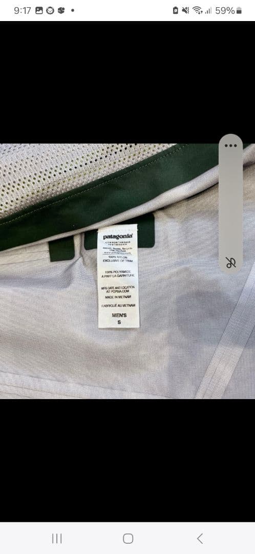 未使用級 patagonia パタゴニア アントラックド ジャケット オリーブ