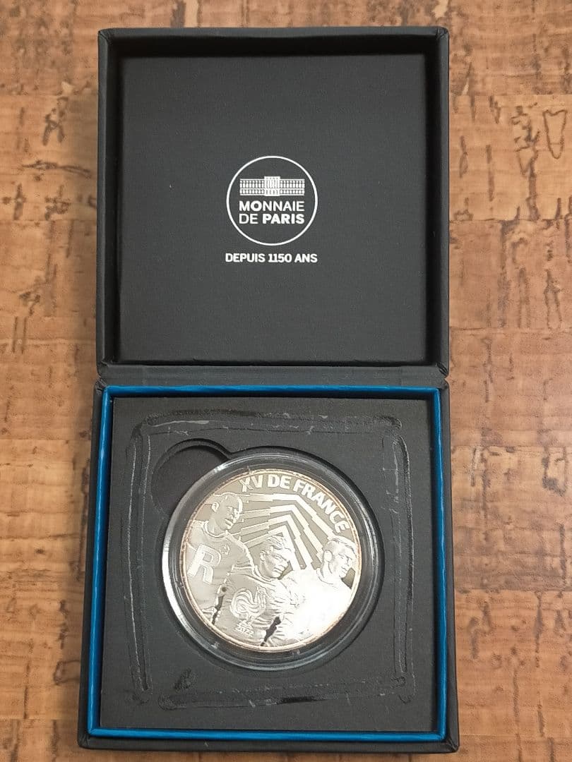 ♥♥。「フランス2023年 ラクビーワールドカップ10ユーロ記念銀貨 」。