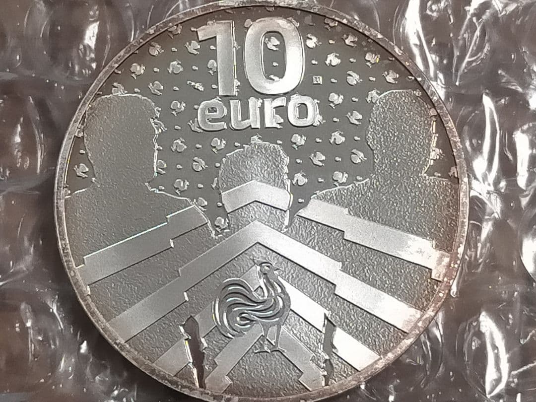 ♥♥。「フランス2023年 ラクビーワールドカップ10ユーロ記念銀貨 」。