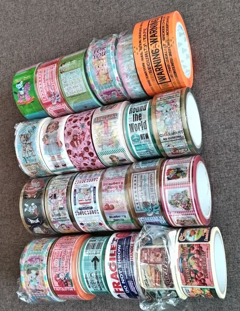 OPPテープ等 24本セット① (新品23本) レトロアニマル アメキャラ