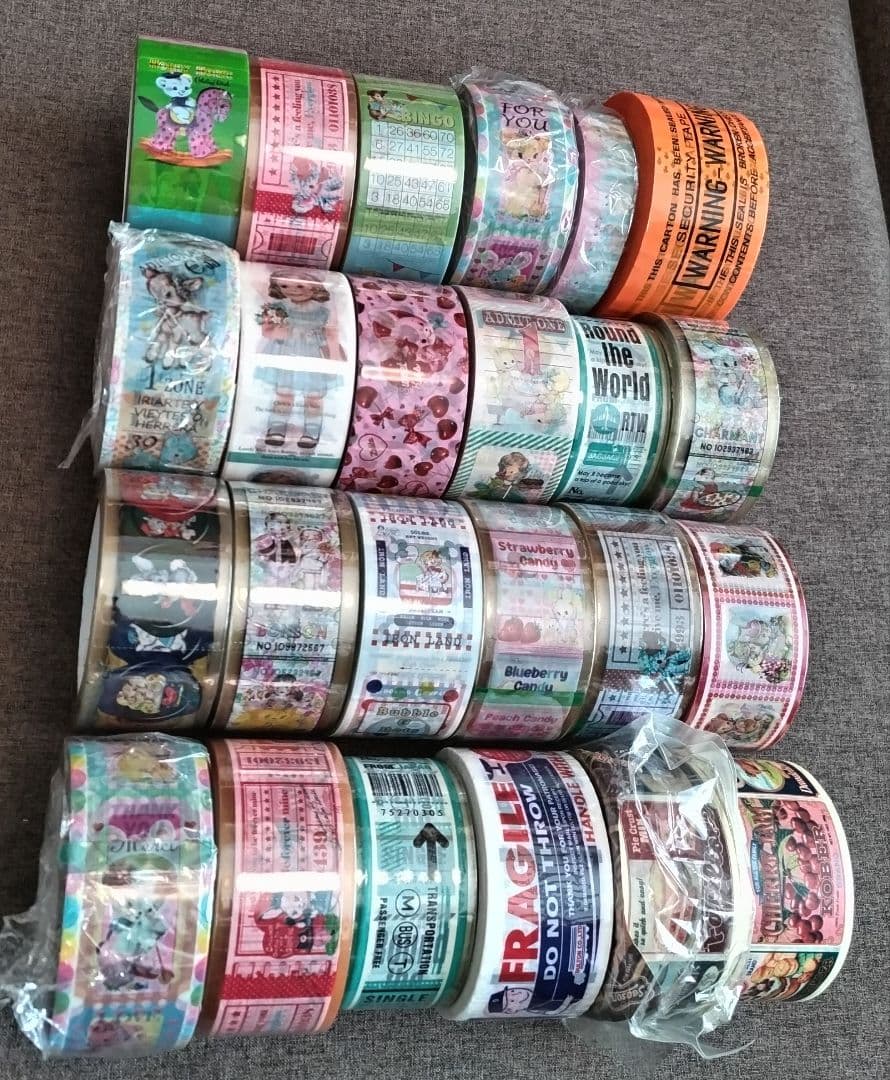 OPPテープ等 24本セット① (新品23本) レトロアニマル アメキャラ