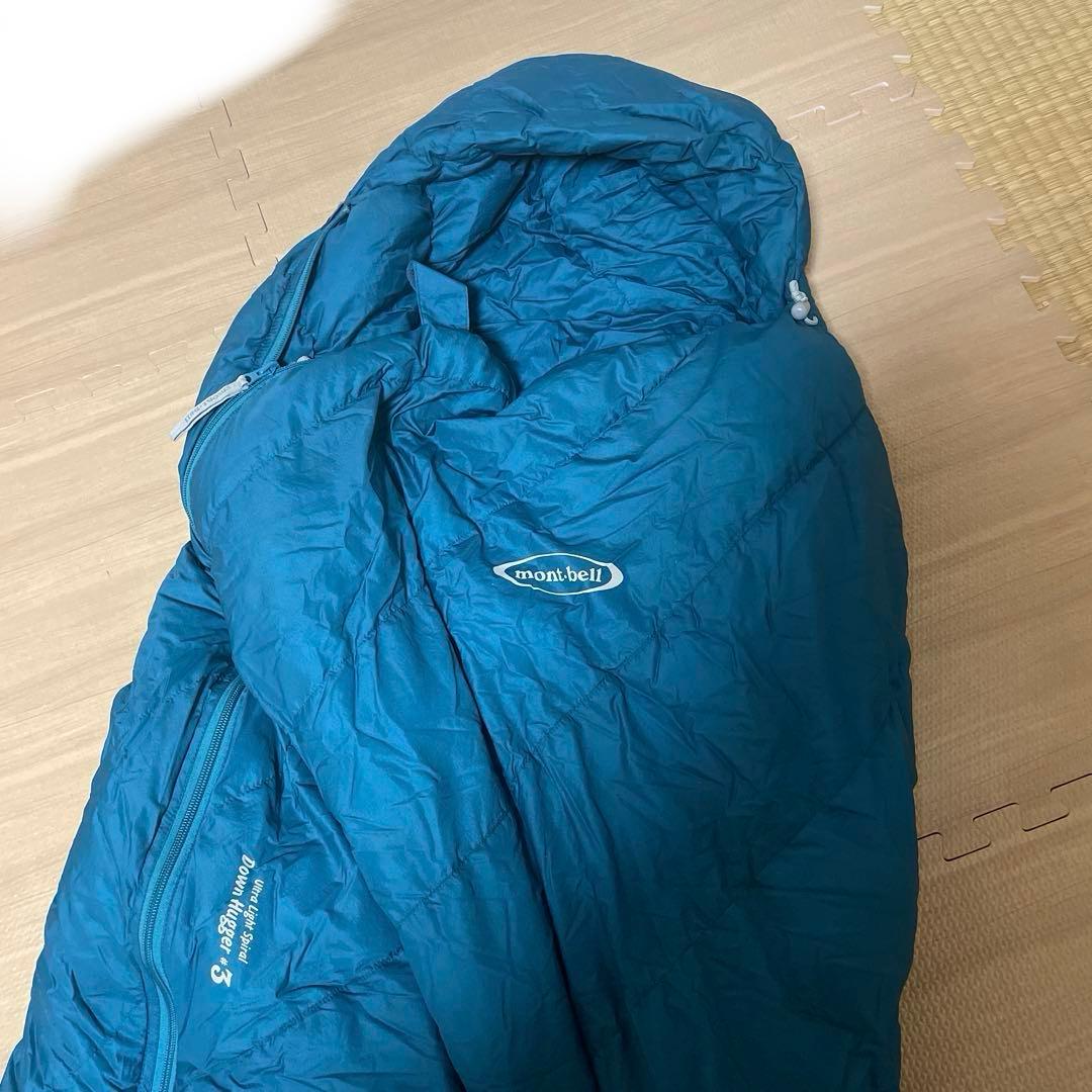 mont-bell シュラフ S 青、U.L.スパイラルダウンハガー＃3