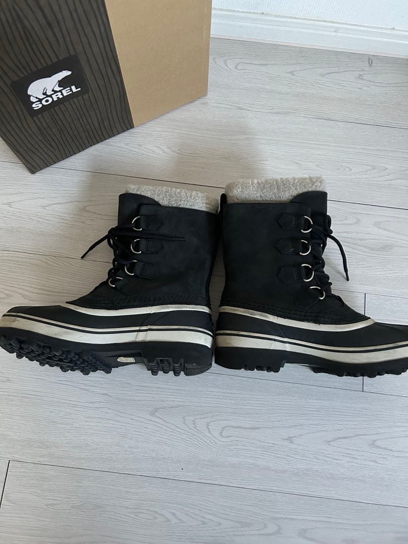 ☆美品☆スノーブーツ 26cm SOREL CARIBOU 防水 ブラック