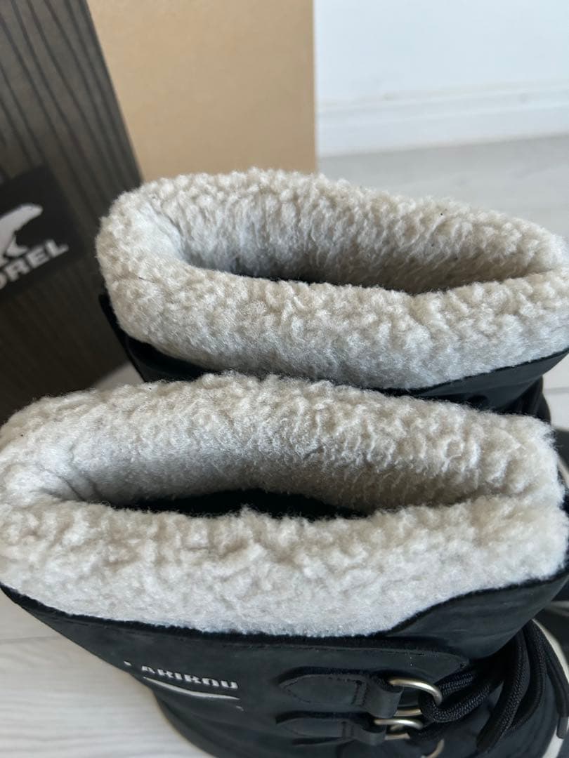 ☆美品☆スノーブーツ 26cm SOREL CARIBOU 防水 ブラック